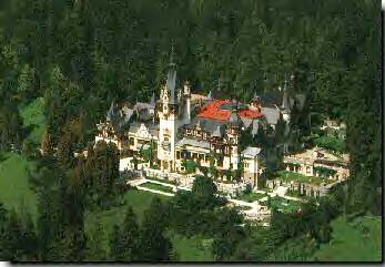 Luftaufnahme Schloss Peles - Quelle: Internet